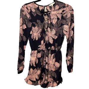 Women’s Long Sleeve Floral Romper